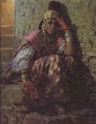 Etienne Dinet Une Ouled Nail (mk32) china oil painting reproduction